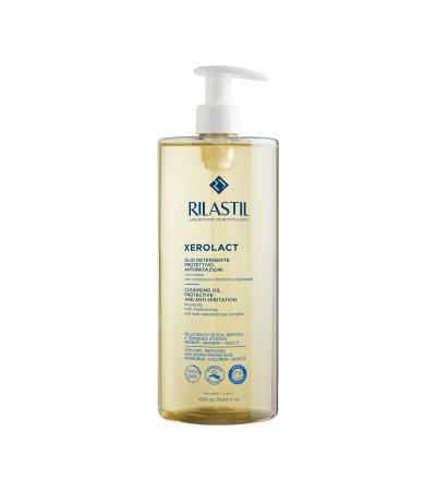 Rilastil Xerolact Cleansing Oil 1000 ml | Face & Body Cleasing Oil